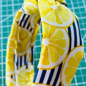 Lemon Print  Headband